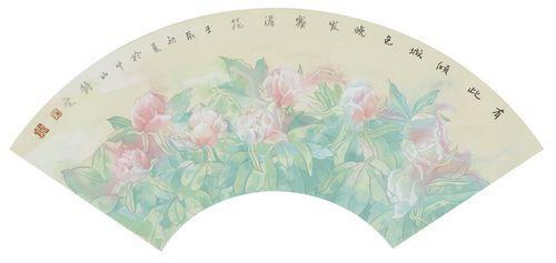 《暖日芳華》工筆淡彩 21×61cm 梁靜雯 2012.jpg