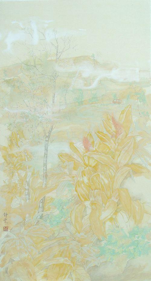 《朗朗假日》工筆淡彩 180×98cm 梁靜雯 2012副本.jpg